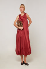 LONG VOLUMINOUS BALLOON EFFECT DRESS