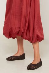 LONG VOLUMINOUS BALLOON EFFECT DRESS