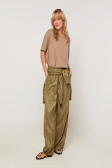 KHAKI OVERSIZED T-SHIRT