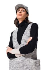 BOUCLETTE SLEEVELESS SHORT DRESS