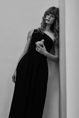RAHUL PLAIN BLACK DRESS
