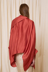RED LAYERED BLOUSE