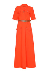 POCKET DETAIL MAXI DRESS