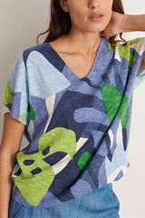 ALBIZIA-NEW PRINTED LINEN SWEATER