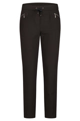 BLACK DRAWSTRING TROUSERS