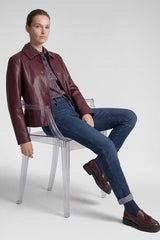 LEATHER LOOK SHORT JACKET