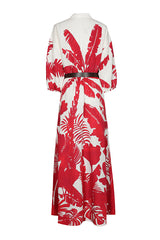 BOTANICAL PRINT MAXI DRESS