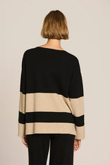 BLACK MILANO KNIT TUNIC SWEATER