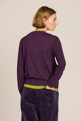 PLAIN KNIT TWO-TONE JERSEY