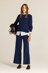 BLUE CONTRAST TRIM JUMPER