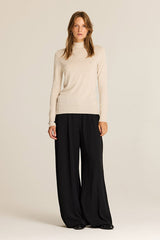 FUNNEL NECK KNITTED SWEATER