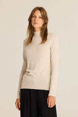 FUNNEL NECK KNITTED SWEATER