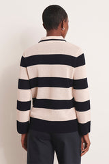 VILYA GRAPHIC MESH KNIT JACKET