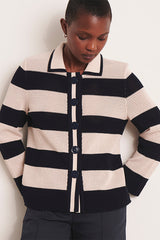 VILYA GRAPHIC MESH KNIT JACKET