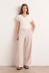 PEPPERONI WHITE WIDE-LEG TROUSERS