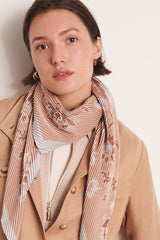 EFLEURS-PLIS-BIS PLEATED SQUARE