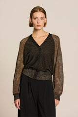 OPENWORK SLEEVE CARDIGAN