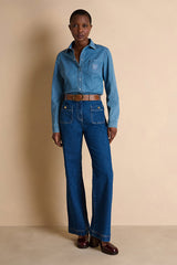 PANDORE BLUE FLARE JEANS
