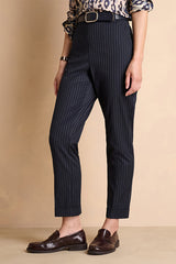 PIKIRYS-BIS-MR NAVY 7/8 STRIPED TROUSERS