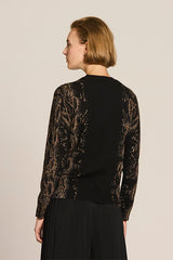 SNAKE PRINT CARDIGAN
