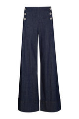 HIGH WAIST WIDE FLARED LEG JEANS