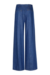 NORMAL WAIST LOOSE FITTING DENIM TROUSERS