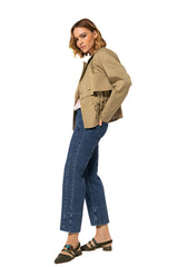 MID WAIST 7/8 LENGTH JEANS
