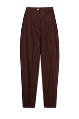 NORMAL WAIST TAPERED TROUSERS