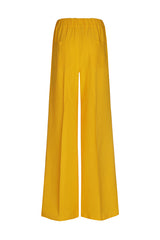 SAFFRON CREASED PALAZZO TROUSERS