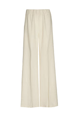 CREAM CREASED PALAZZO TROUSERS