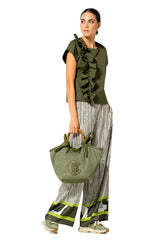 GRAPHIC PRINT PALAZZO TROUSERS