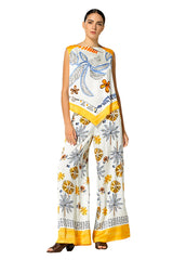 SAFFRON PRINTED TROUSERS
