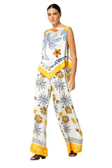 SAFFRON PRINTED TROUSERS