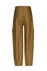 CASHEW SHINY CARGO TROUSERS