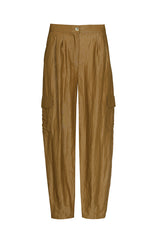 CASHEW SHINY CARGO TROUSERS