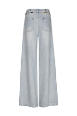 MID WAIST WIDE LEG JEANS