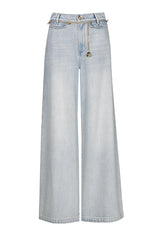 MID WAIST WIDE LEG JEANS