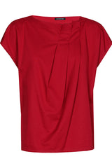 PLEAT DETAIL FINE COTTON TOP