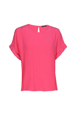 FUSHIA SHORT STRAIGHT TOP