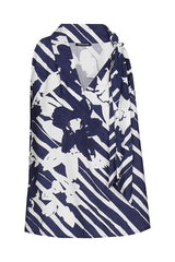 BOW DETAIL SLEEVELESS ASYMMETRIC TOP