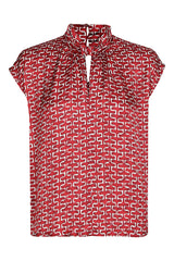 ABSTRACT PATTERN SLEEVELESS TOP