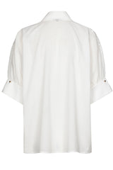 LACE DETAIL COTTON BLOUSE