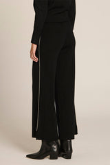 BLACK MILANO KNIT TROUSERS