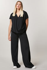 OLIVO INTERLOCK JERSEY TROUSERS