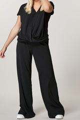 OLIVO INTERLOCK JERSEY TROUSERS