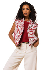SLEEVELESS STATEMENT CARDIGAN