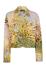 SAFARI PRINT DENIM JACKET