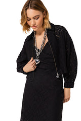 BLACK LACE BOLERO JACKET