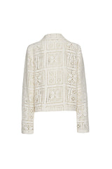 IVORY LACE AIRY STRAIGHT JACKET
