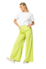 SEWN-ON WHITE FLOWER COTTON T-SHIRT